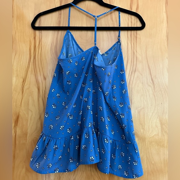 Abercrombie and Fitch Blue Patterned Flowy Tank - Picture 4 of 5